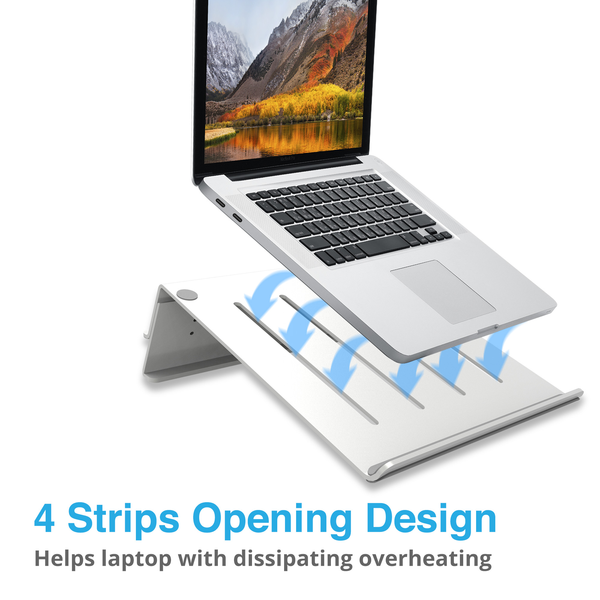 AVLT Height Adjustable Laptop Tablet Stand Riser 4 Height Settings Up
