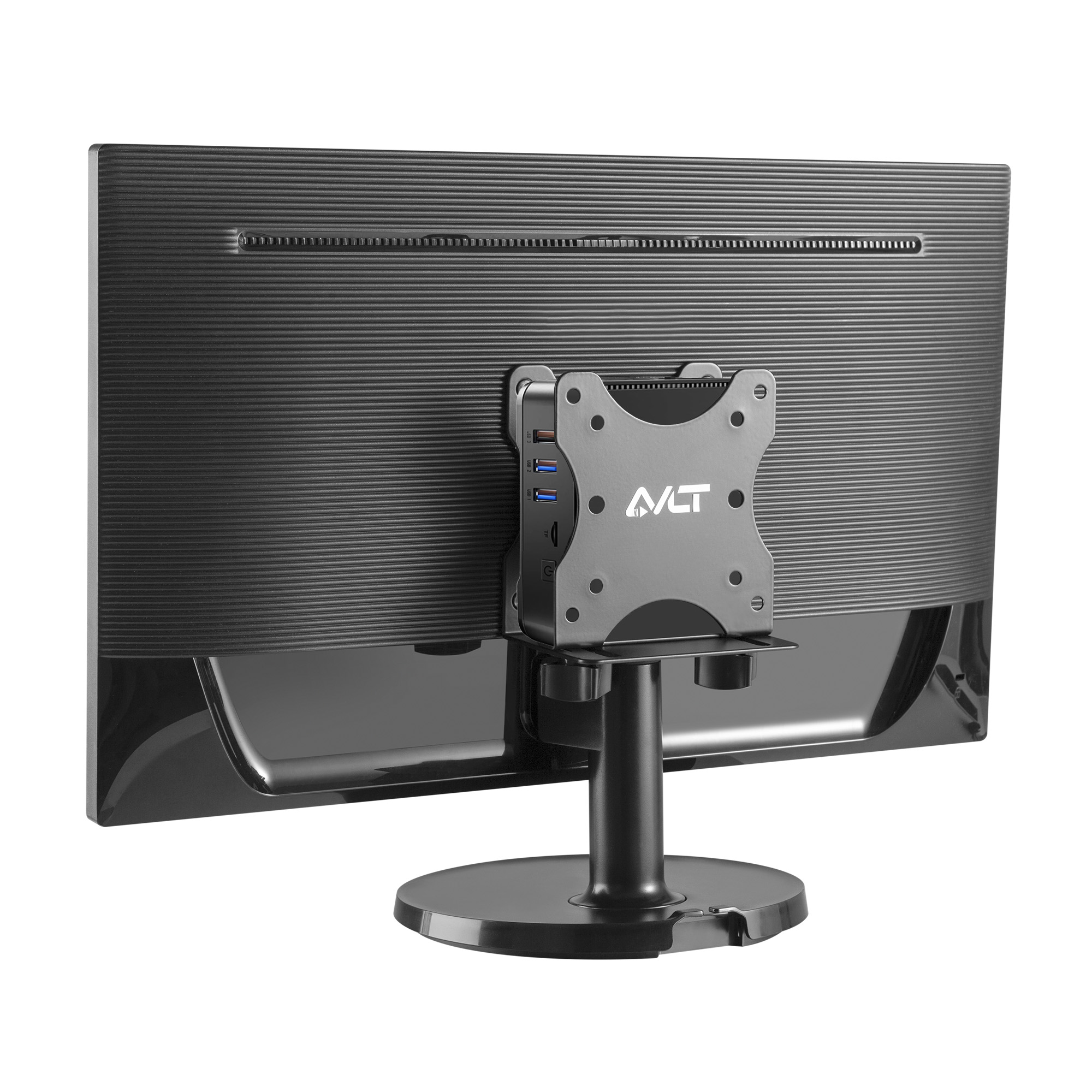 AVLT Thin Client VESA Mount for NUC Mini PC Up to 2.76" Thick Fits Monitor Back, Monitor Arm Stand, Pole Or Under Desk | AVLT® | Found by AVLAB